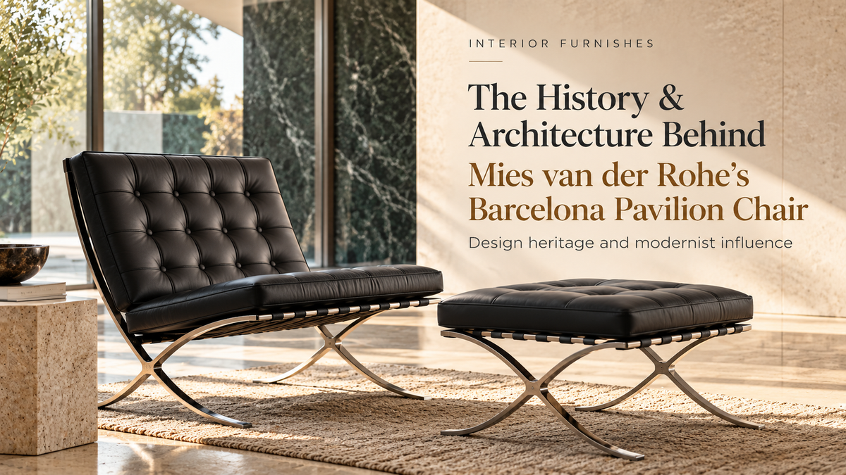 Mies van der Rohe Barcelona Pavilion chair design history