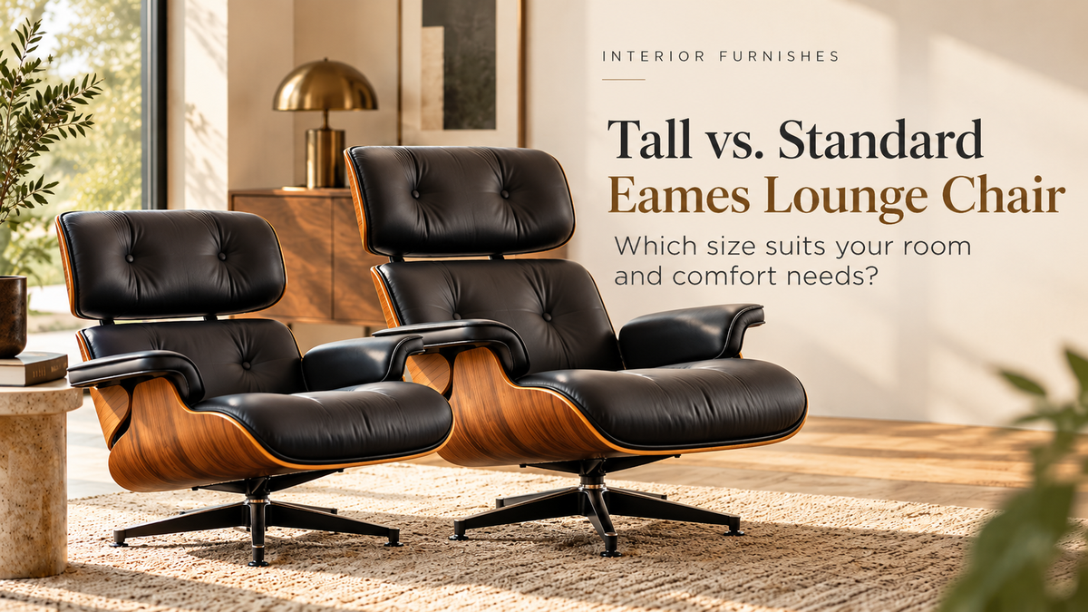 Tall vs standard Eames lounge chair size comparison