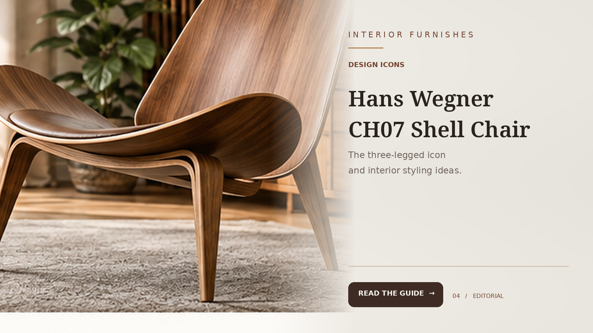 Hans Wegner CH07 Shell chair guide editorial thumbnail