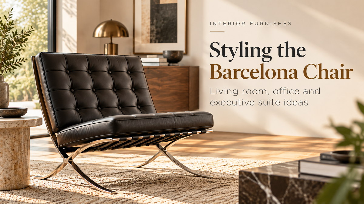 Barcelona chair styling tips for living room and executive office