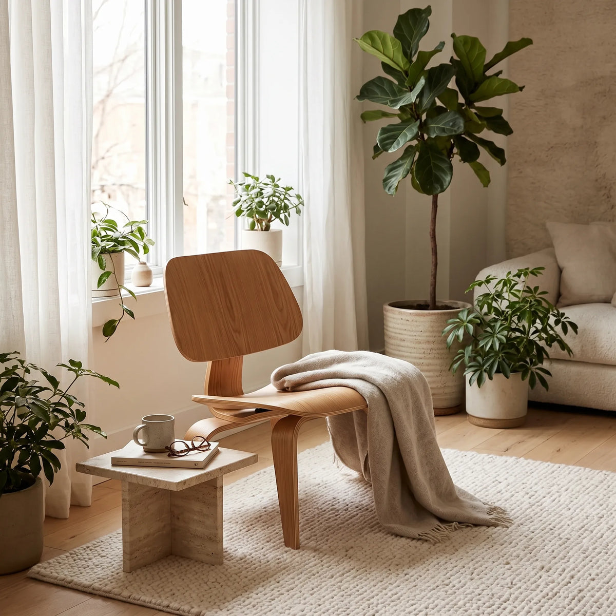 Eames LCW Plywood Molded Lounge Chair