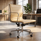 Eames Style EA 117 / EA 119 Thin Pad Leather Chair | Mid Furniture