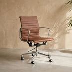 Eames Style EA 117 / EA 119 Thin Pad Leather Chair | Mid Furniture