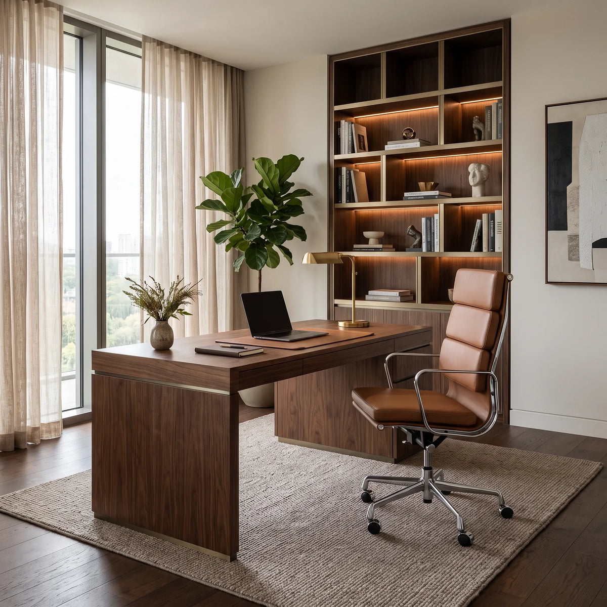 Eames Soft Pad Executive Office Chair EA 219 - High Back