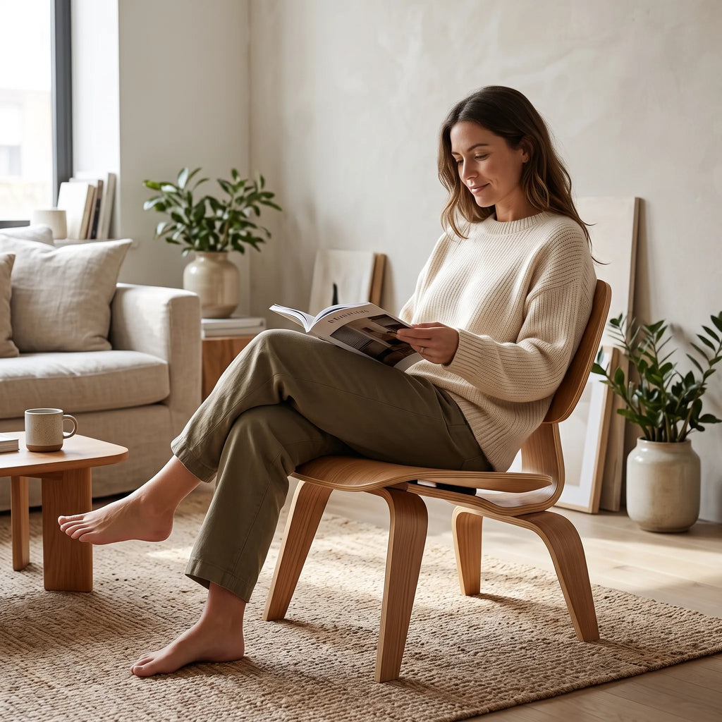 Eames LCW Plywood Molded Lounge Chair