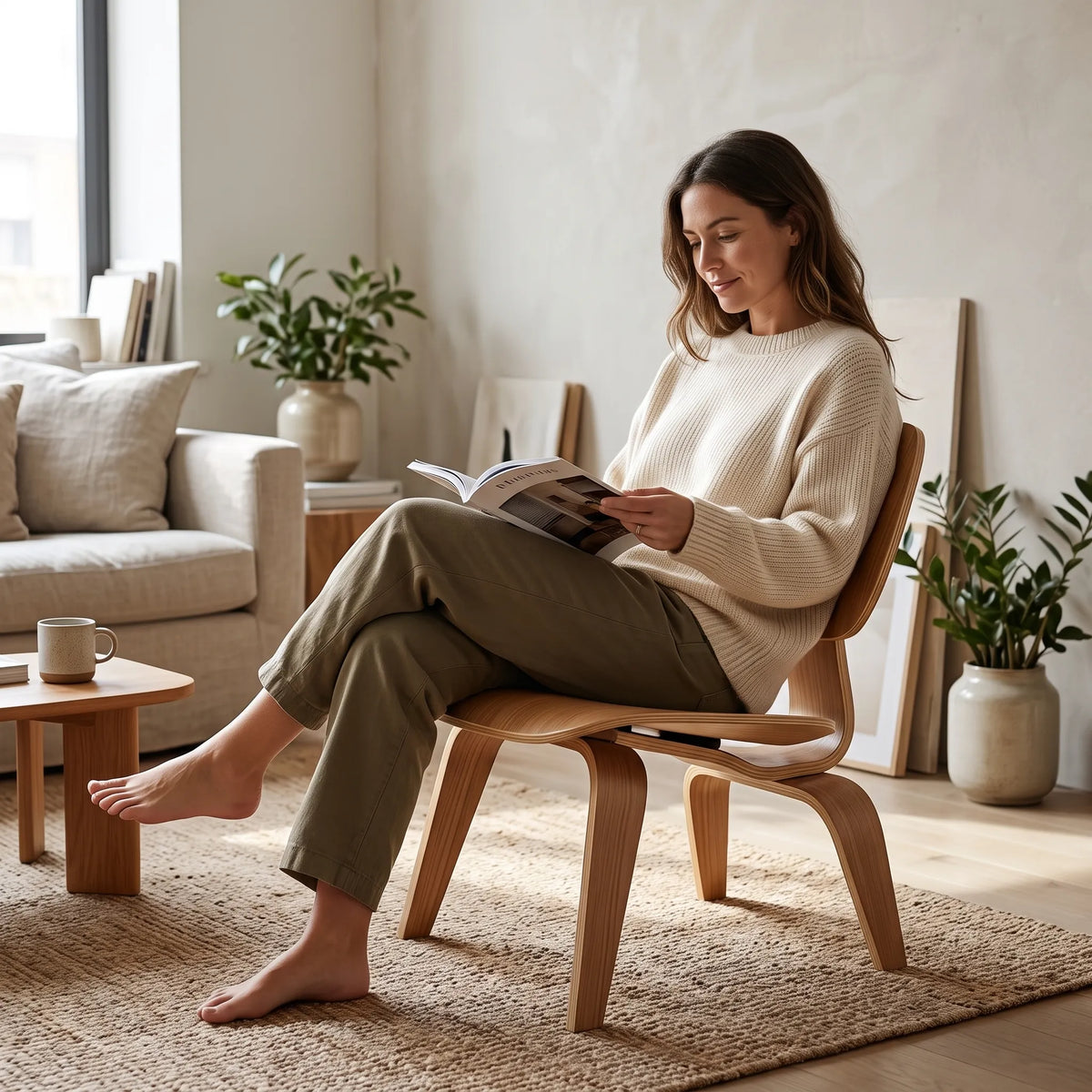 Eames LCW Plywood Molded Lounge Chair