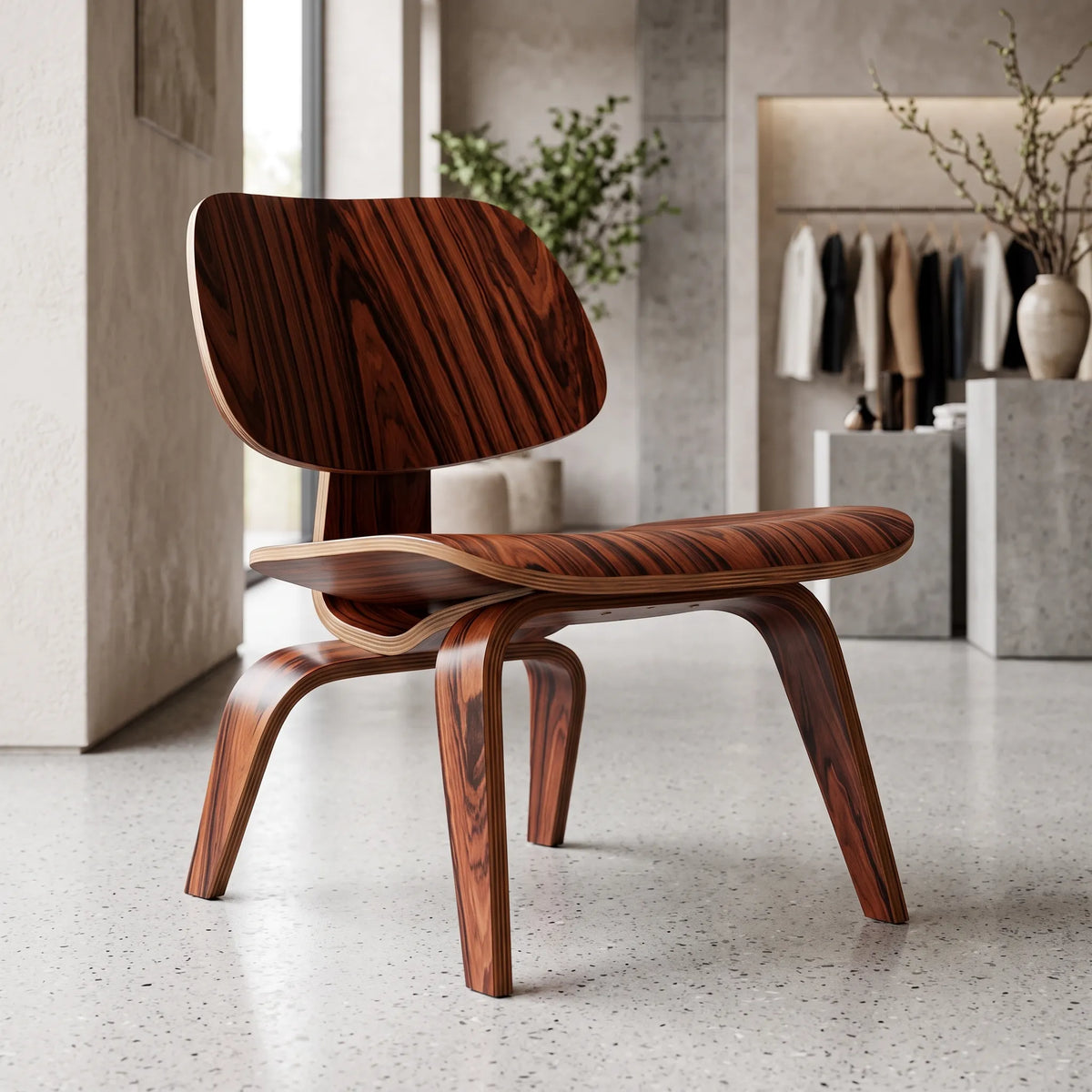 Eames LCW Plywood Molded Lounge Chair