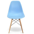 Eames DSW Dining Side Chair with Wooden Legs - Light Blue